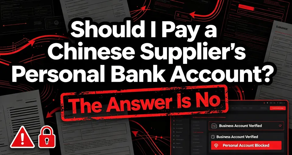 Should I Pay a Chinese Supplier's Personal Bank Account? The Answer Is No