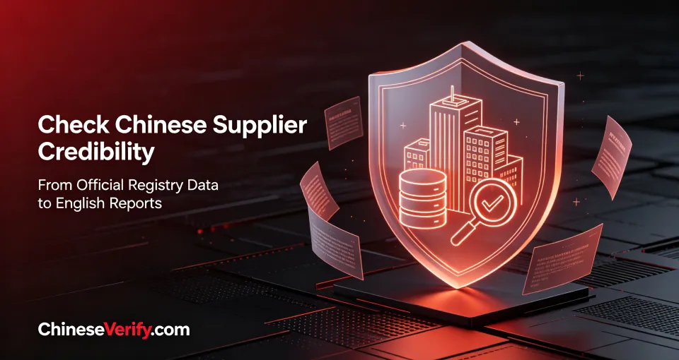 National Enterprise Credit Information Publicity System & ChineseVerify: Verify Chinese Company Authenticity