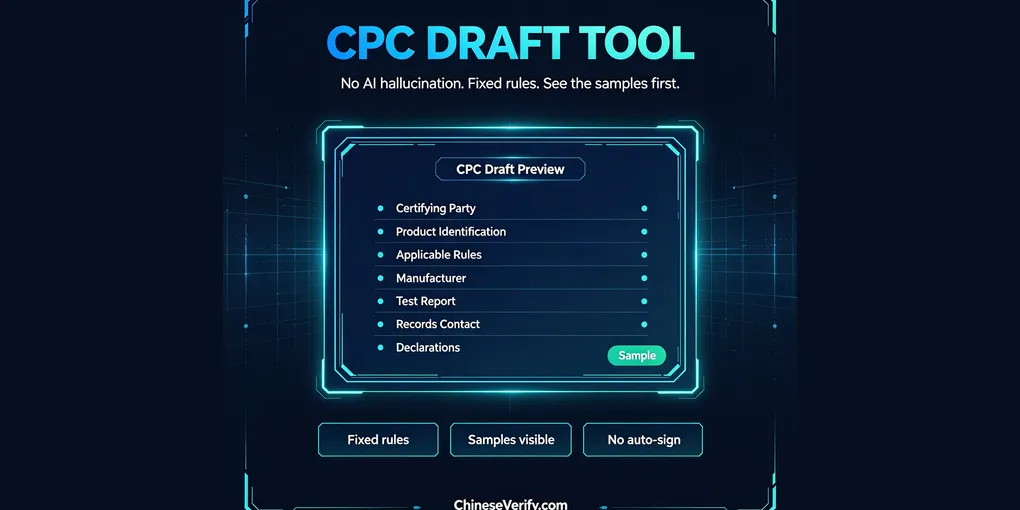 CPC Draft Tool Without AI Hallucination: See the Samples Before You Trust It