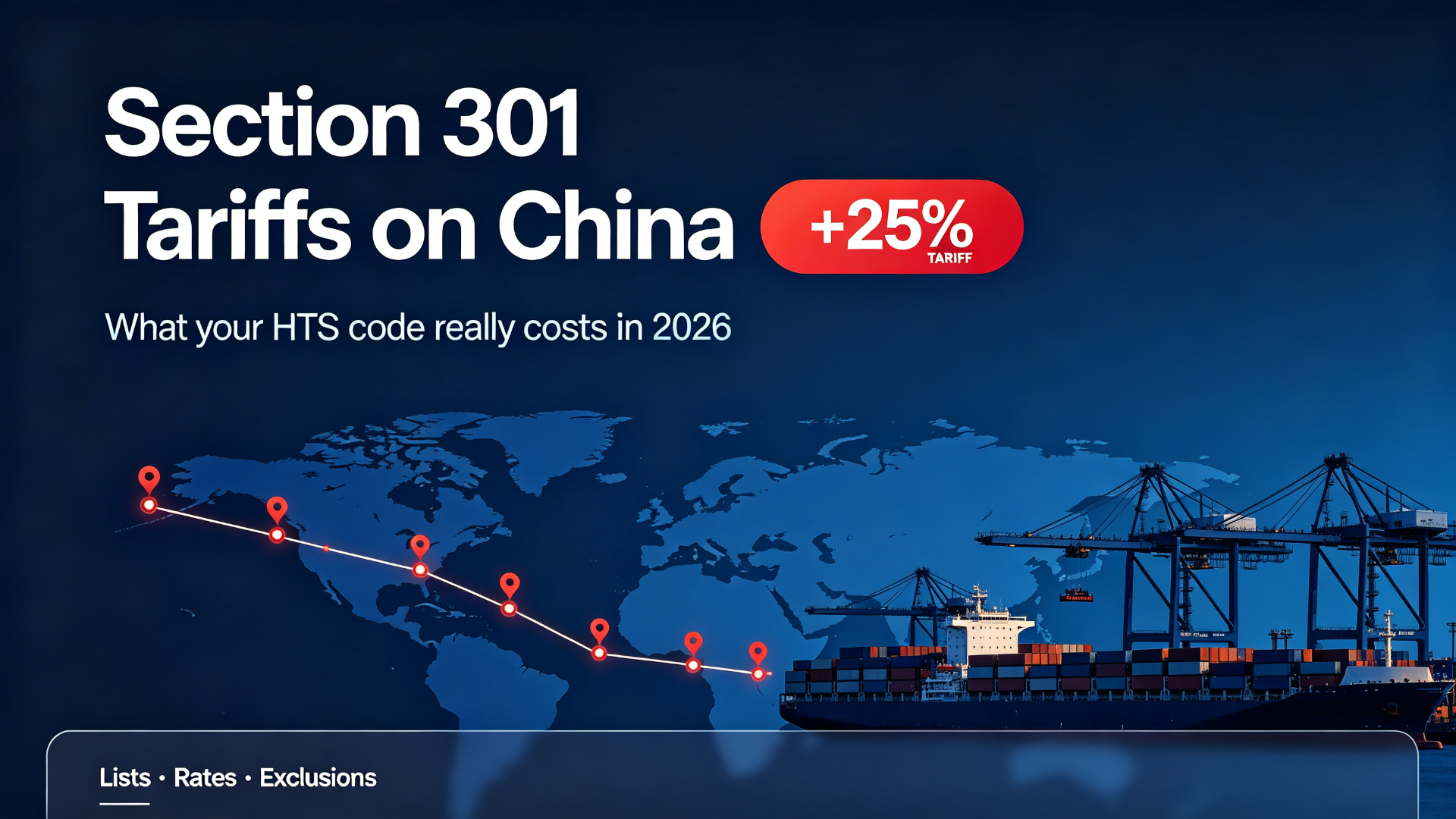 Section 301 Tariffs on China in 2026: Lists, Rates, Exclusions, and How to Check Your HTS in 60 Seconds