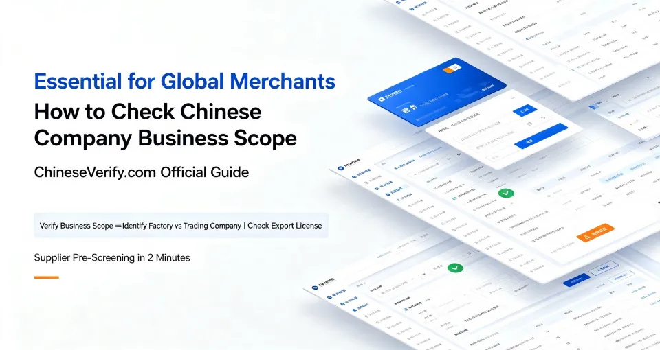 How to Check Chinese Company Business Scope (Official Guide for Overseas Buyers)