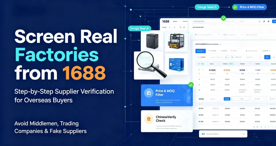 How to Screen Real Factories from 1688 Suppliers: A Step-by-Step Verification Guide